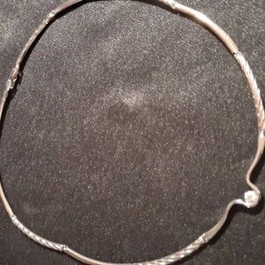 Fashion Jewelry Bar Chain Link Silver Crystal Pendant Women's Necklace 16 In L